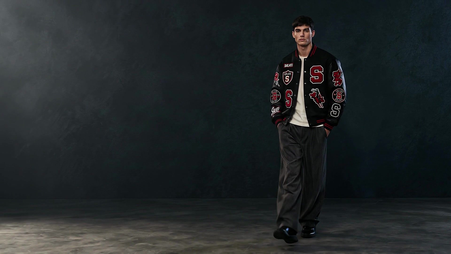 SALATI editorial film combining streetwear looks, garment details and workshop footage